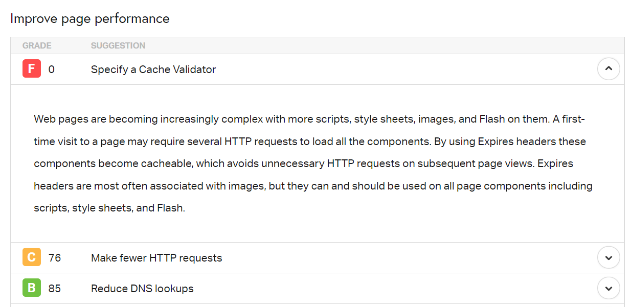 How to Fix the “Specify a Cache Validator” Error