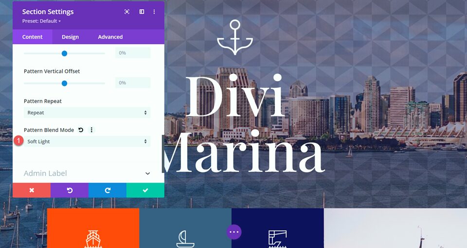 Divi Background Pattern Blend Mode Layout 1 Pattern Blend Mode