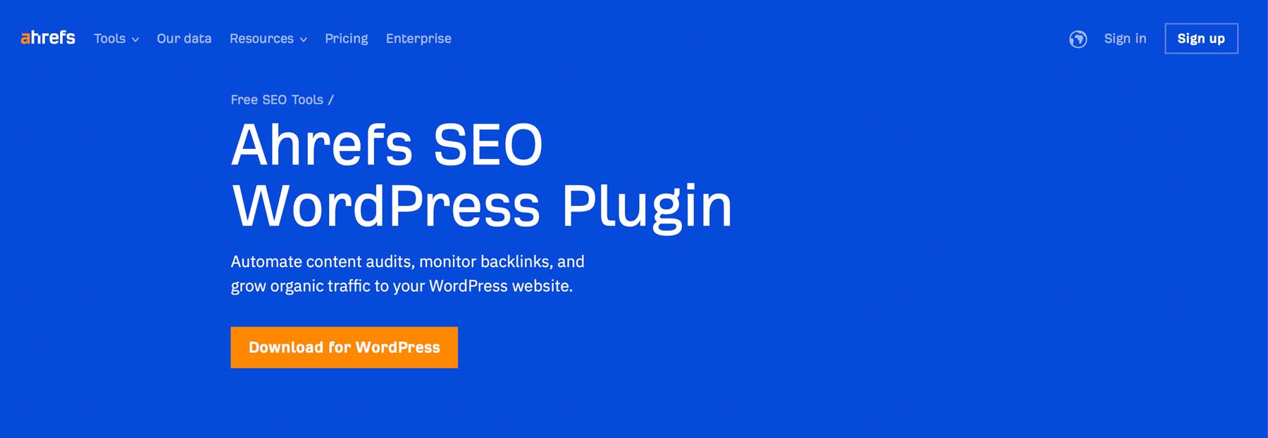 Ahrefs SEO WordPress plugin