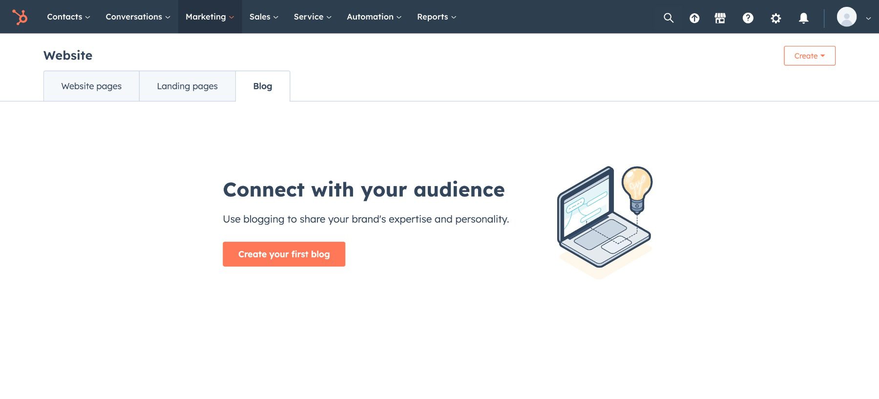 HubSpot blog