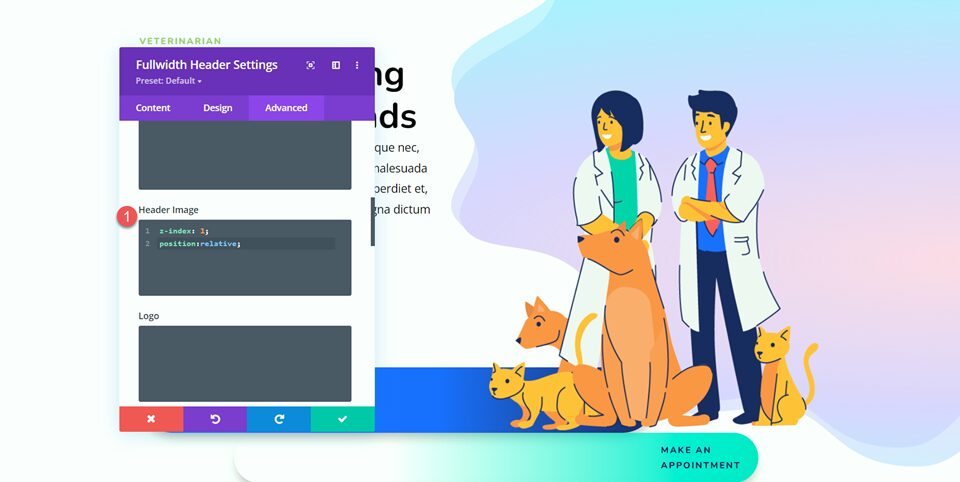 Divi Fullwidth Header Hero Section Header Image CSS