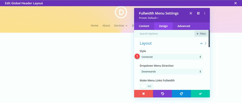 Divi Style Cart Search Icons Fullwidth Menu Layout 2 Style