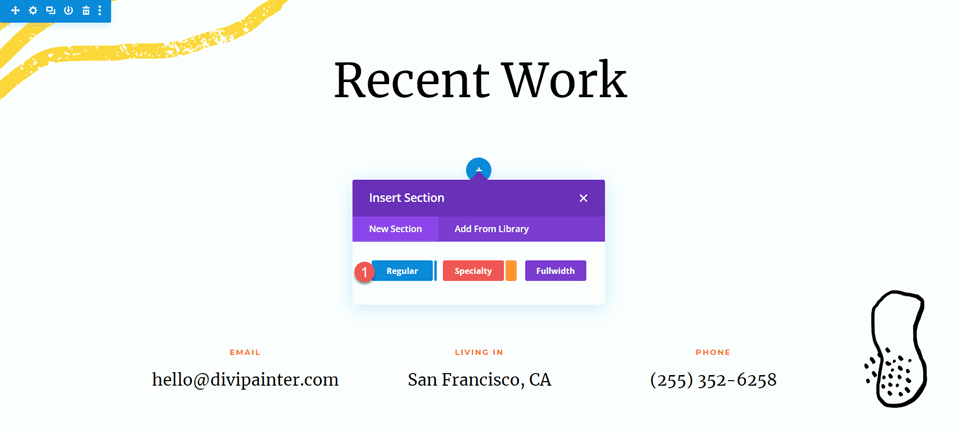 Divi Filterable Portfolio Pagination Insert Section