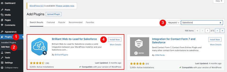 salesforce web to lead wordpress plugin