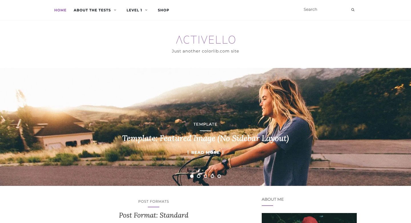 Activello Boostrap theme