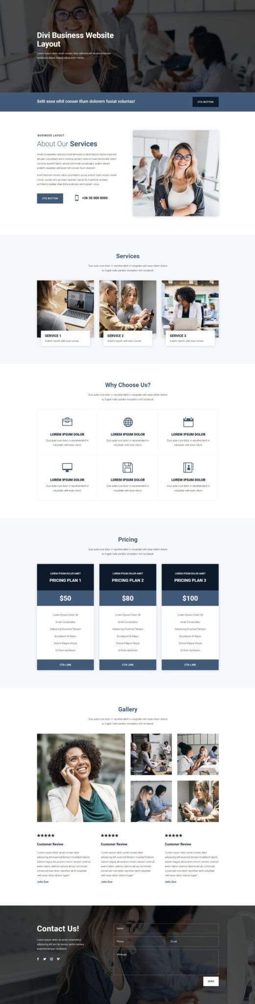 Divi Product Highlight Homepage 25 Divi Layout Pack Business 4