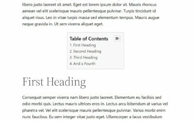 How to Create a Table of Contents in WordPress