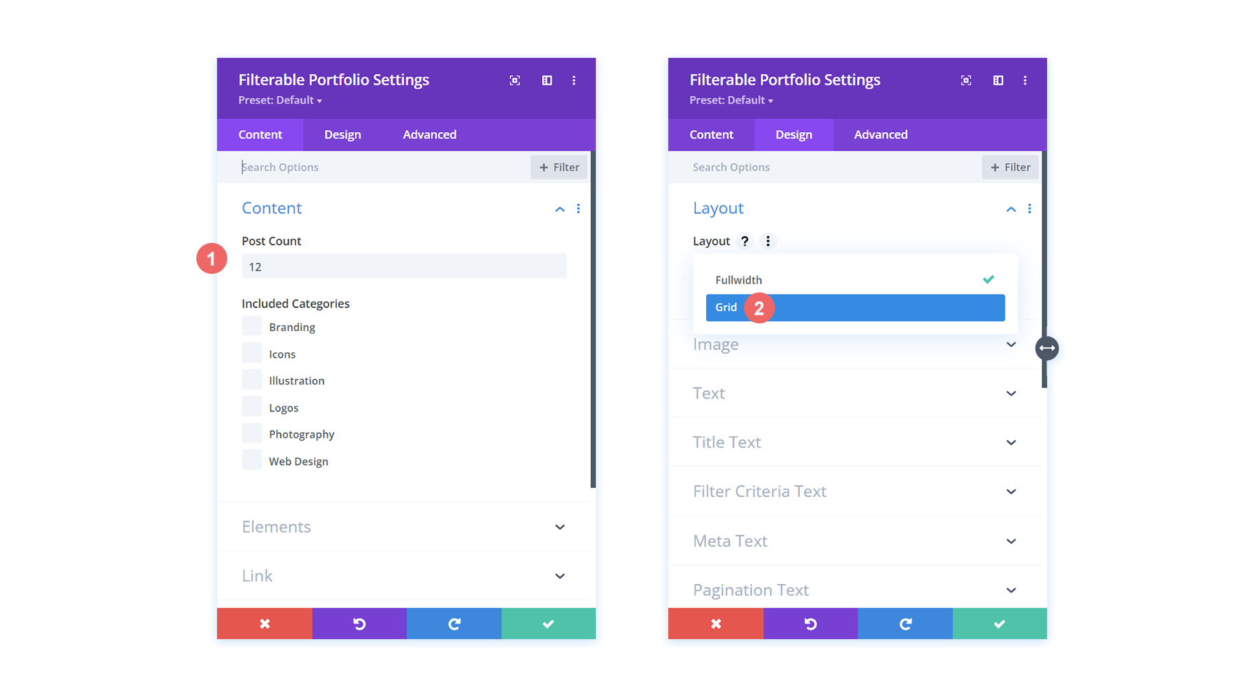 Setting the Post Count and Portfolio Layout