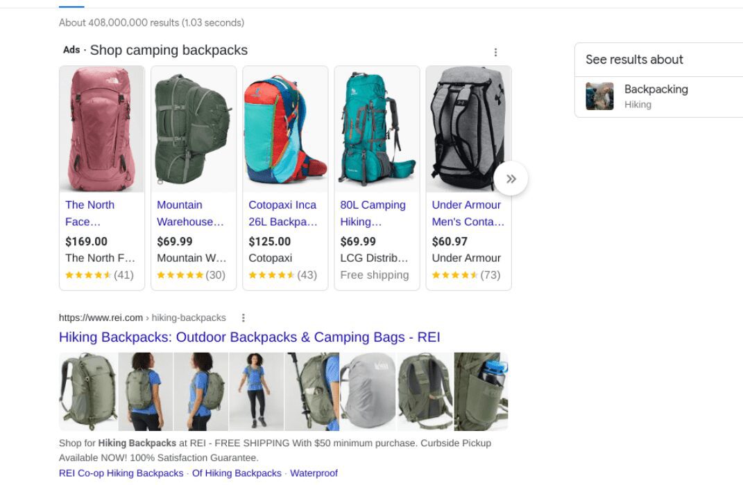 Google results showing rich snippets.