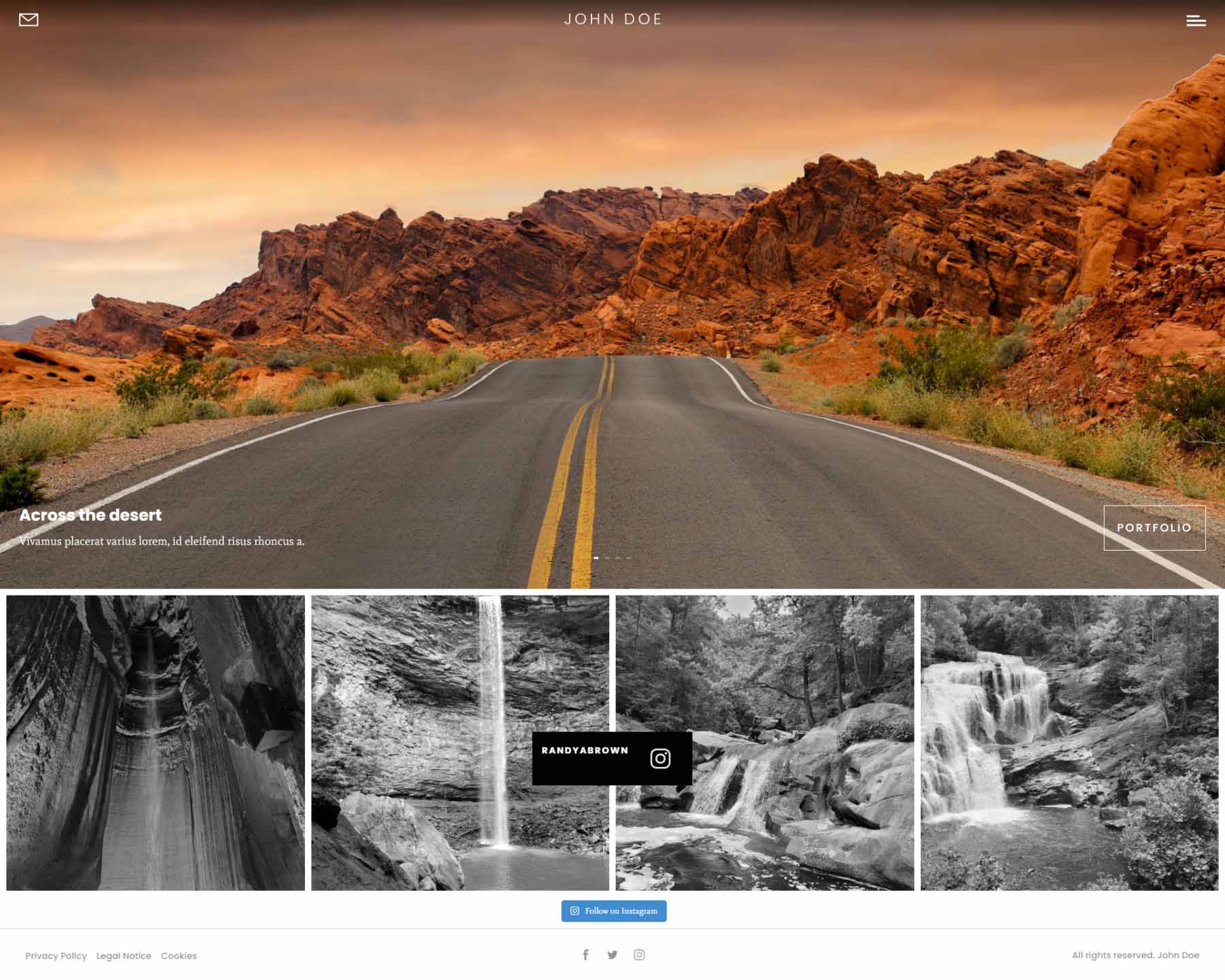 Divi Photography Portfolio- Home Pages