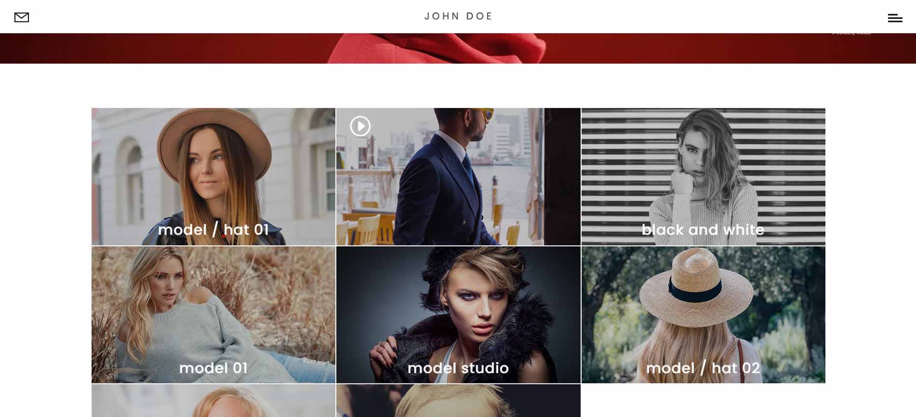 Divi Photography Portfolio Video Gallery Pages