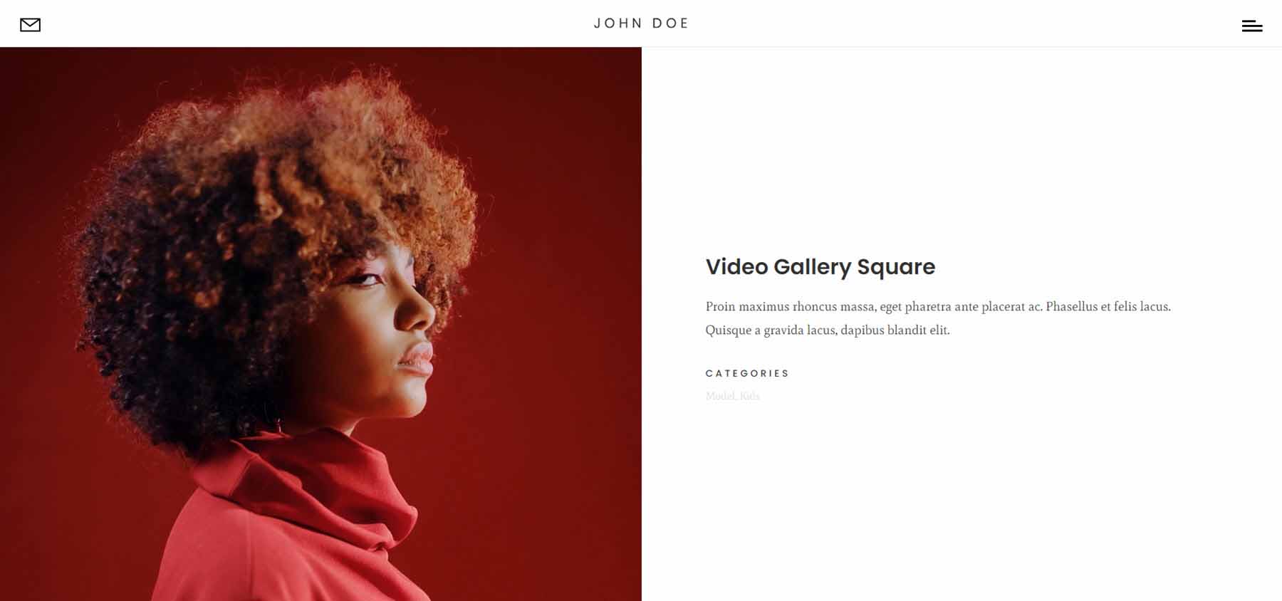 Divi Photography Portfolio Video Gallery Pages