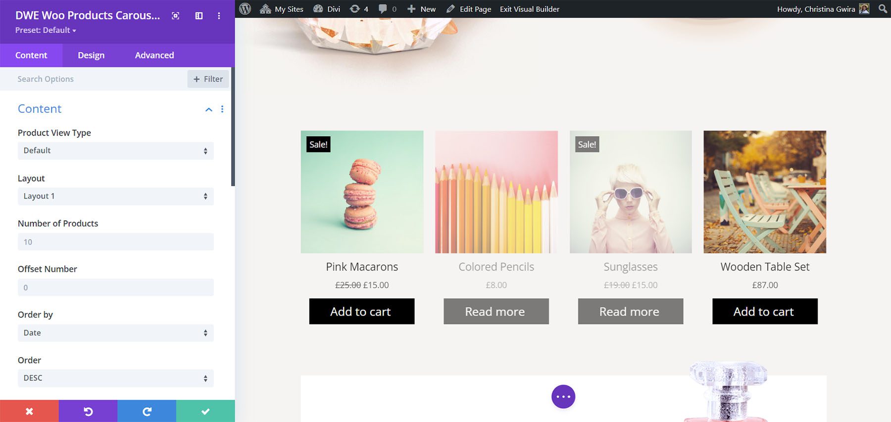 Divi WooCommerce Extended Products
