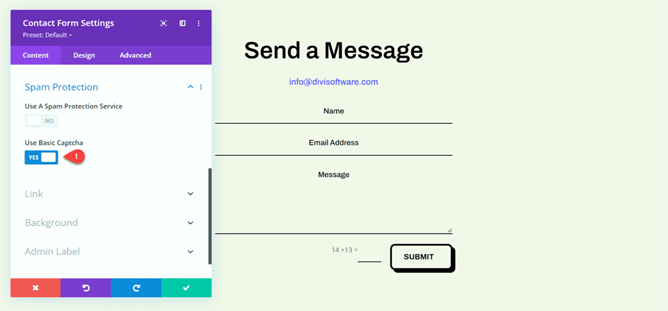 Using Basic Captcha vs ReCaptcha in Divi’s Contact Form Module