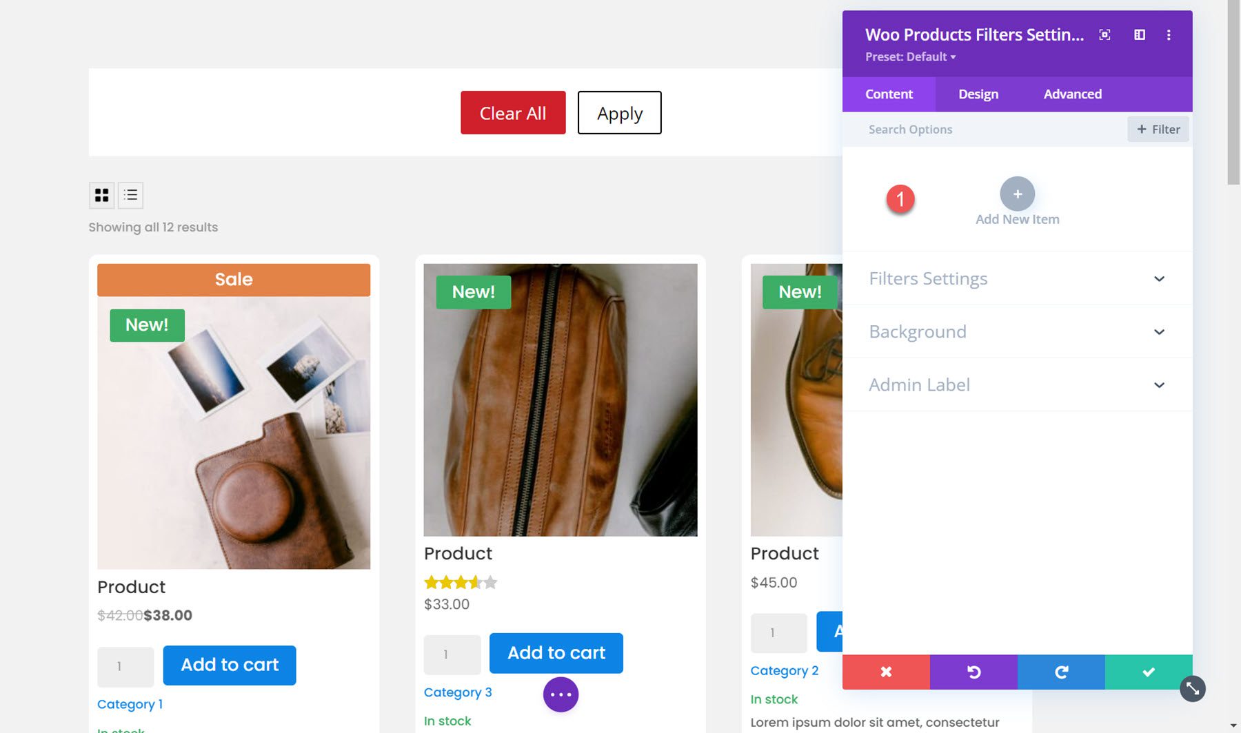 Divi Plugin Highlight Divi Shop Builder New Item