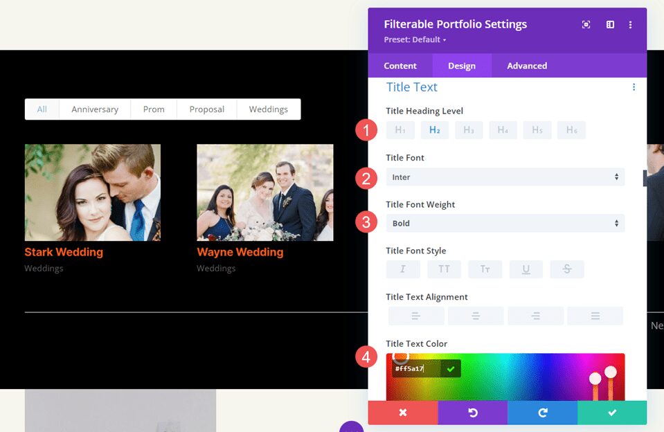 Divi’s Filterable Portfolio Module