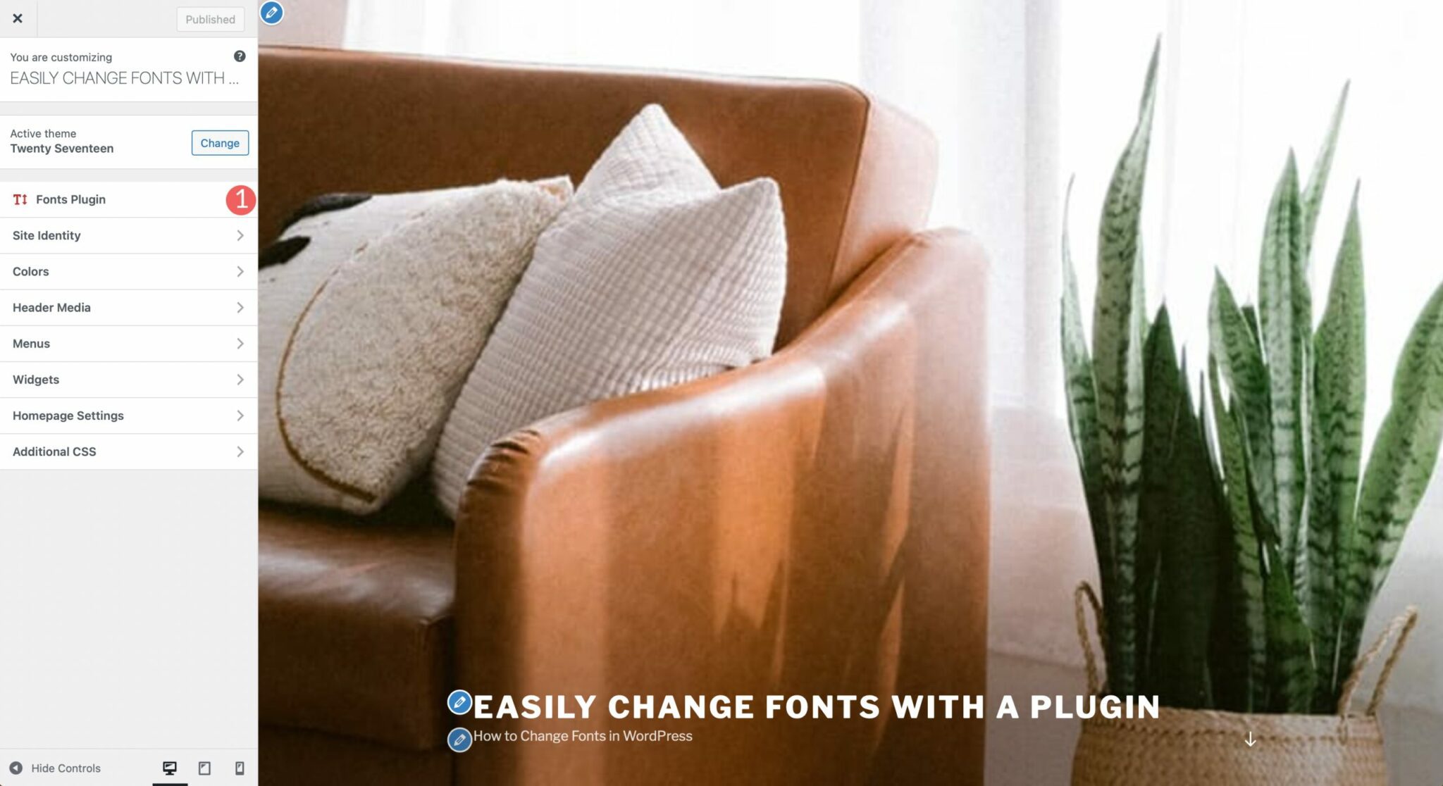 fonts plugin