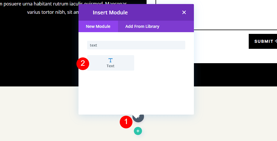 Add a Text Module