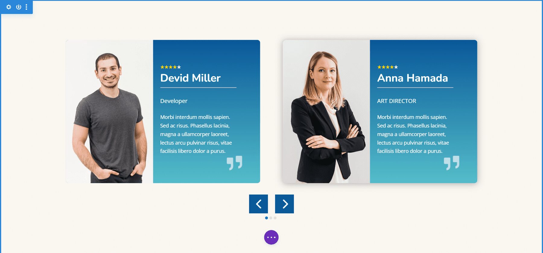 Using Divi Carousel Module