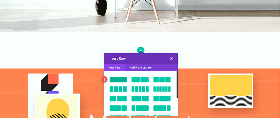 Divi Matching Portfolio and Projects Insert Row
