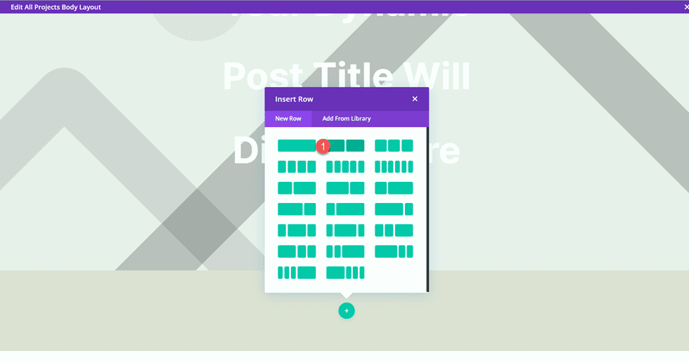 Divi Matching Portfolio and Projects Row Layout