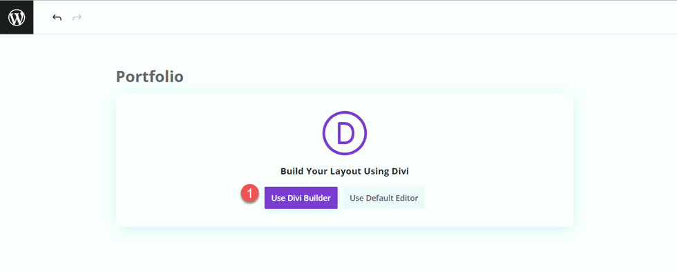 Divi Matching Portfolio and Projects Use Builder