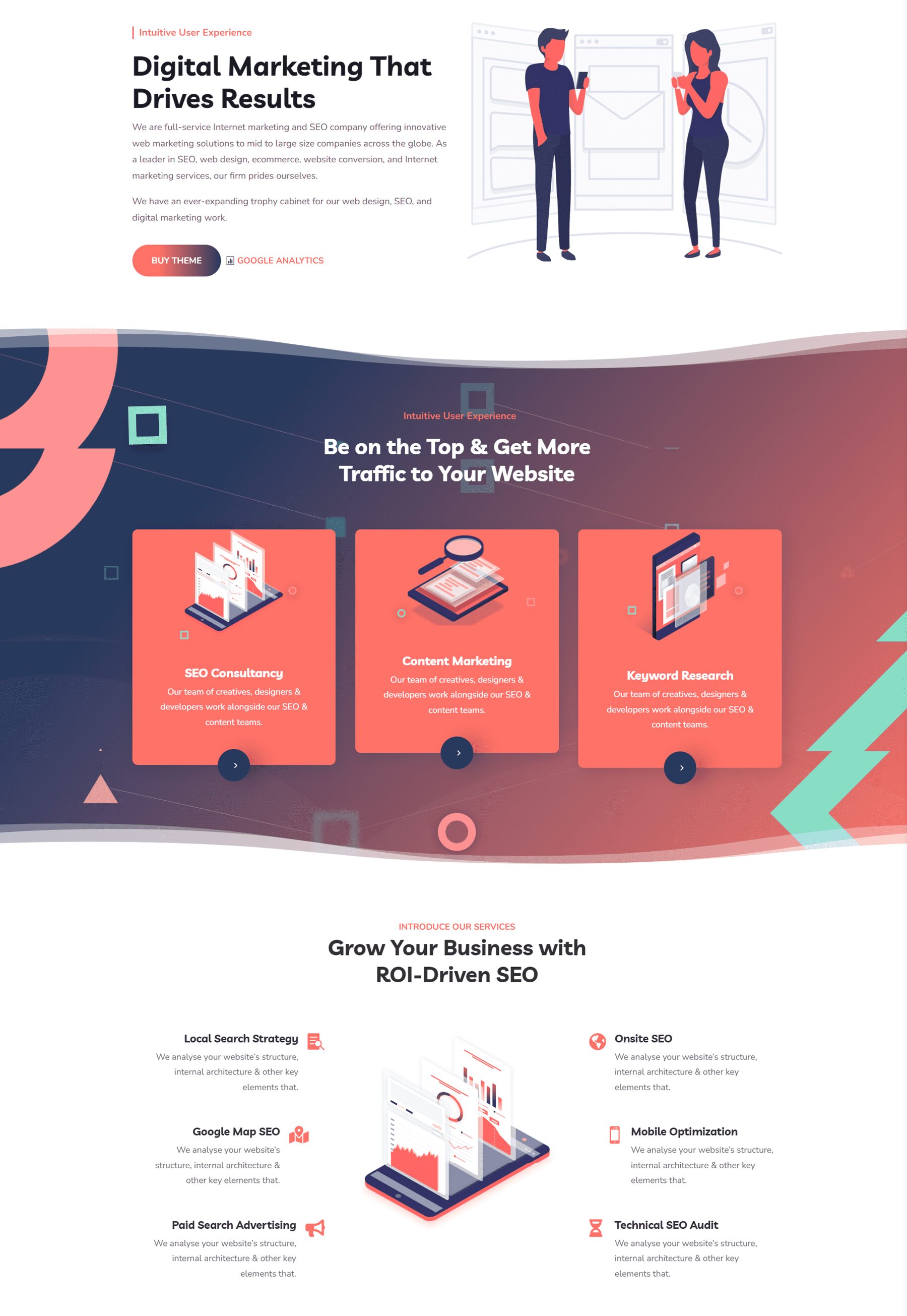 Divi SEO Agency Theme Divi Child Theme Overview Home V1-7