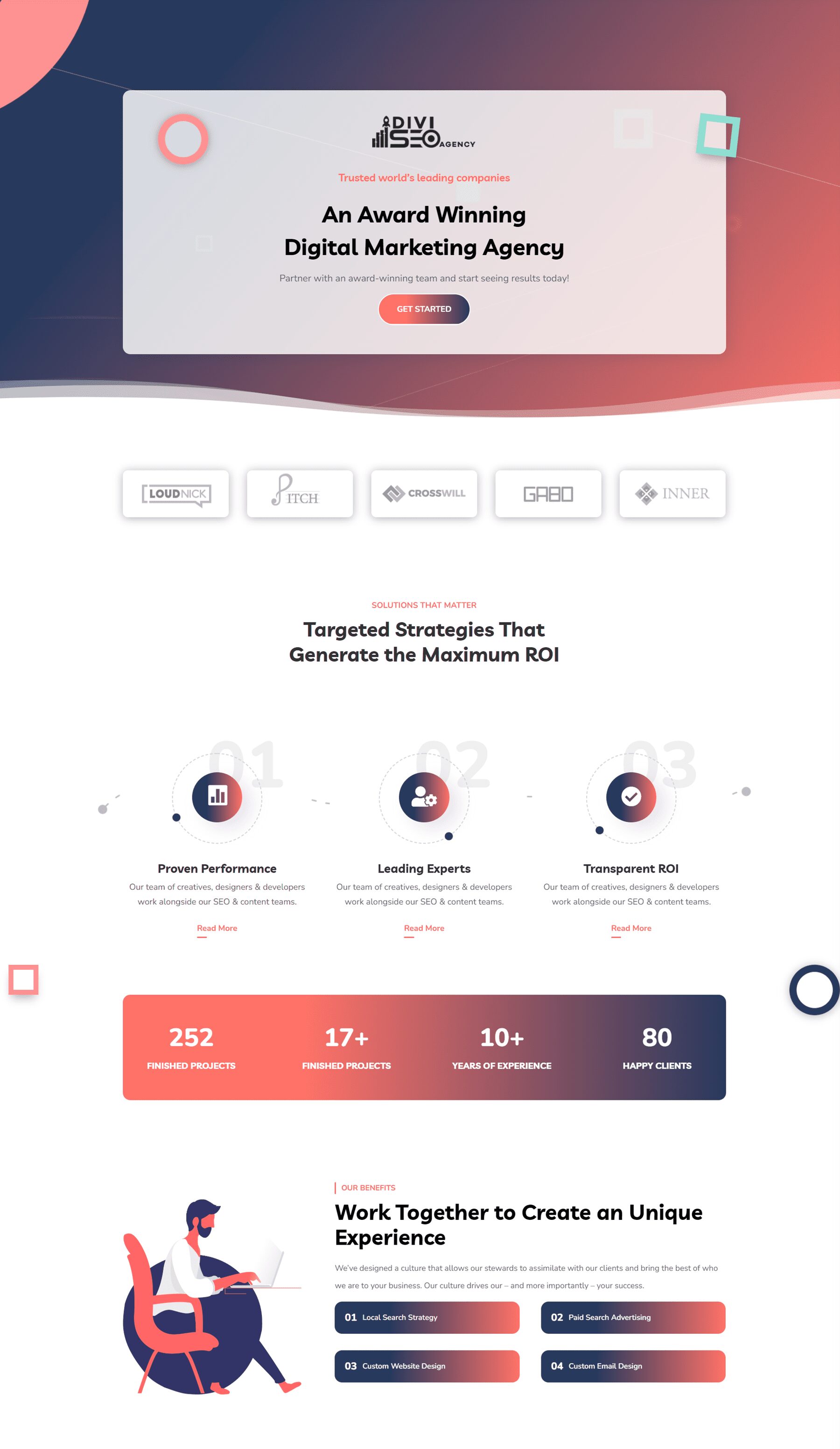 Divi SEO Agency Theme Divi Child Theme Overview Home V2-1