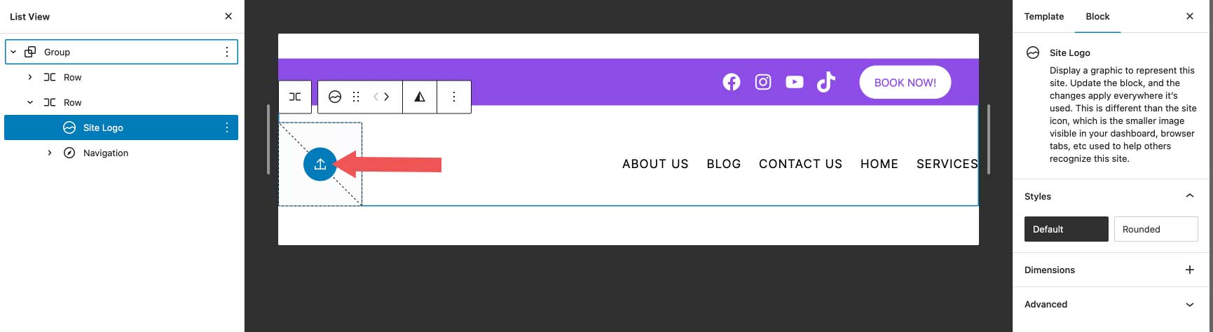 add logo to WordPress header