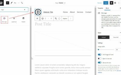How to Use the WordPress Site Logo Block