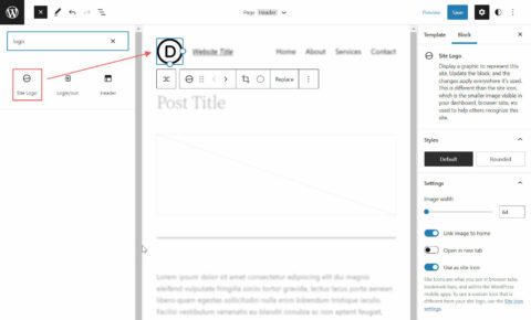 How to Use the WordPress Site Logo Block - Ask the Egghead, Inc.
