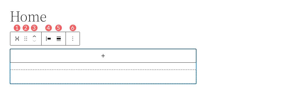 Stack Block toolbar settings