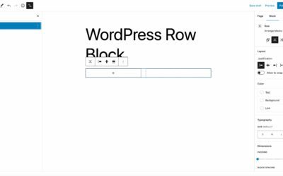 How to Use the WordPress Row Block